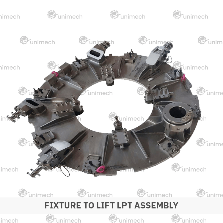 fixture to lift lpt assembly